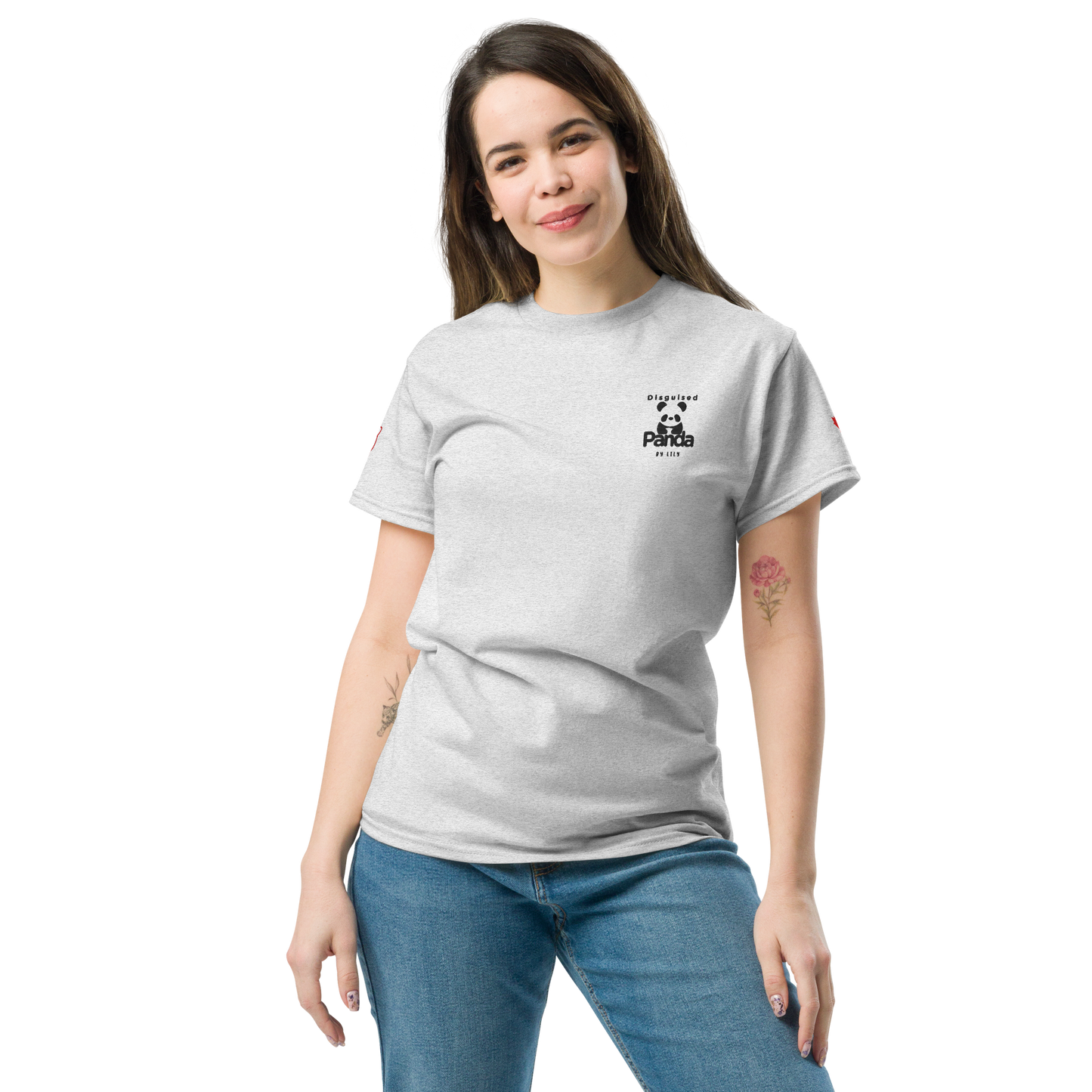 Camiseta clássica unissex bordada